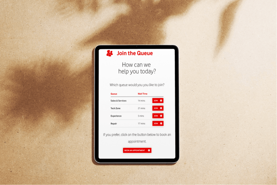 Vodacom in-store queue management
